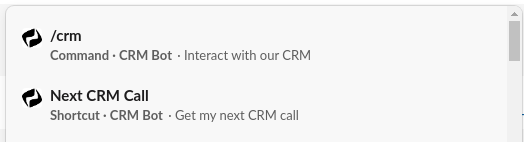 Automate CRM call execution in Slack from Salesforce