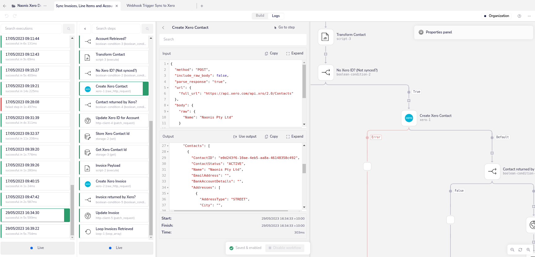 Xero contact creation with Tray.ai